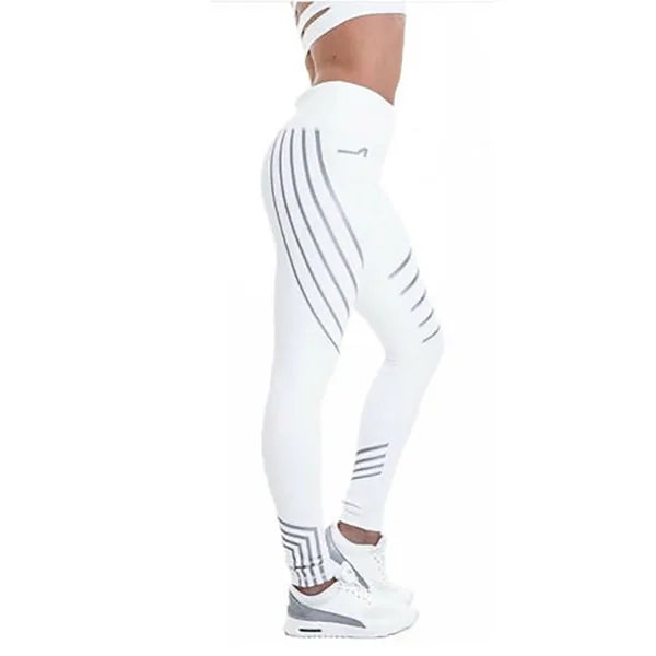 Kaminsky FitFlex Women's Leggings: High Elastic Shine Workout Pants