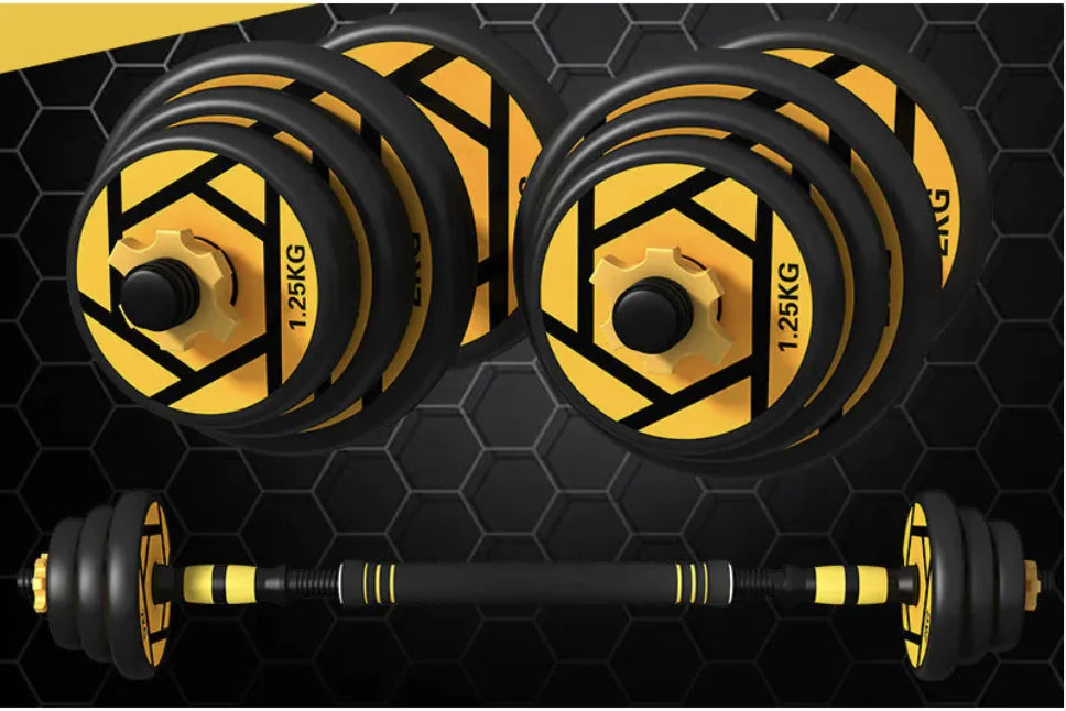 Ousheng Elite Adjustable Rubber-Coated Dumbbell Set