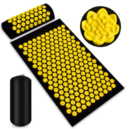 Needle-Point Acupressure Mat and Pillow Set