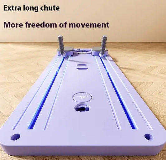 Multi-Functional Household Fitness Board with Automatic Rebound Abdominal Wheel