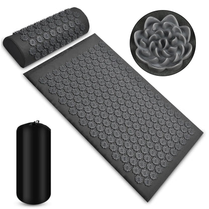 Needle-Point Acupressure Mat and Pillow Set