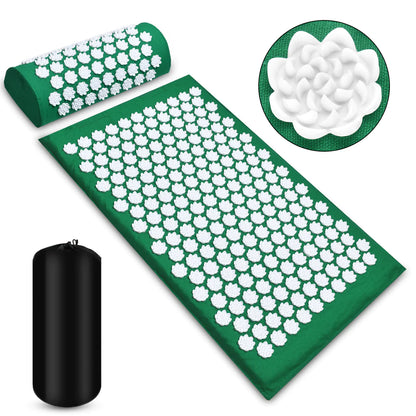 Needle-Point Acupressure Mat and Pillow Set