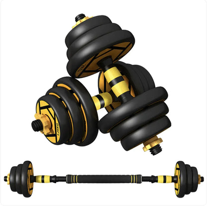 Ousheng Elite Adjustable Rubber-Coated Dumbbell Set