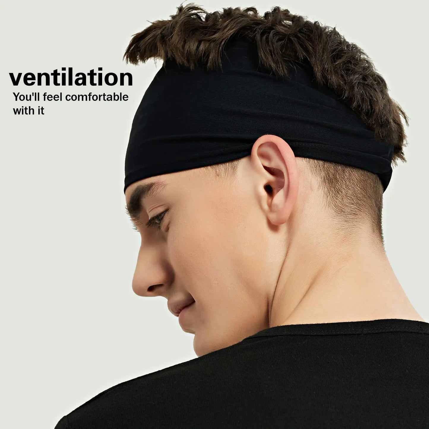 Moisture-Wicking Sports Headbands (5-Pack)